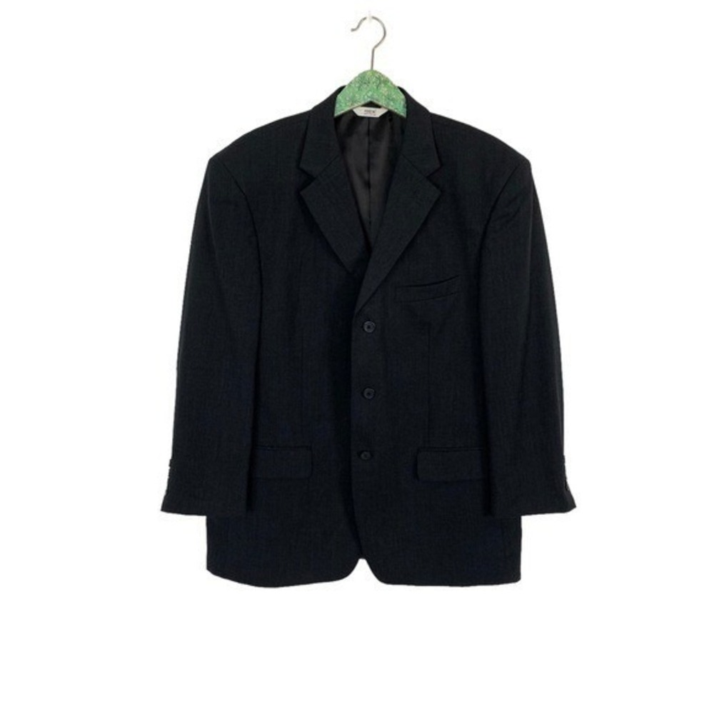 Versini 44 Regular Gray‎ Wool Blazer Classic Fit Suit Jacket Made In Vietnam
